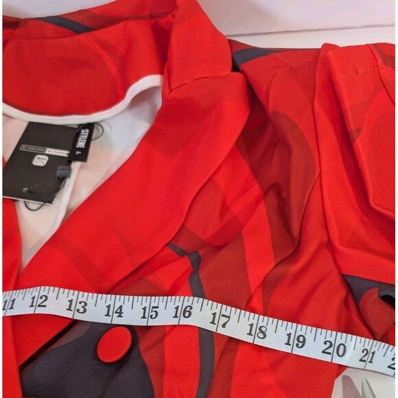 STYLEWE Red and White Blazer Size L - Picture 9 of 10